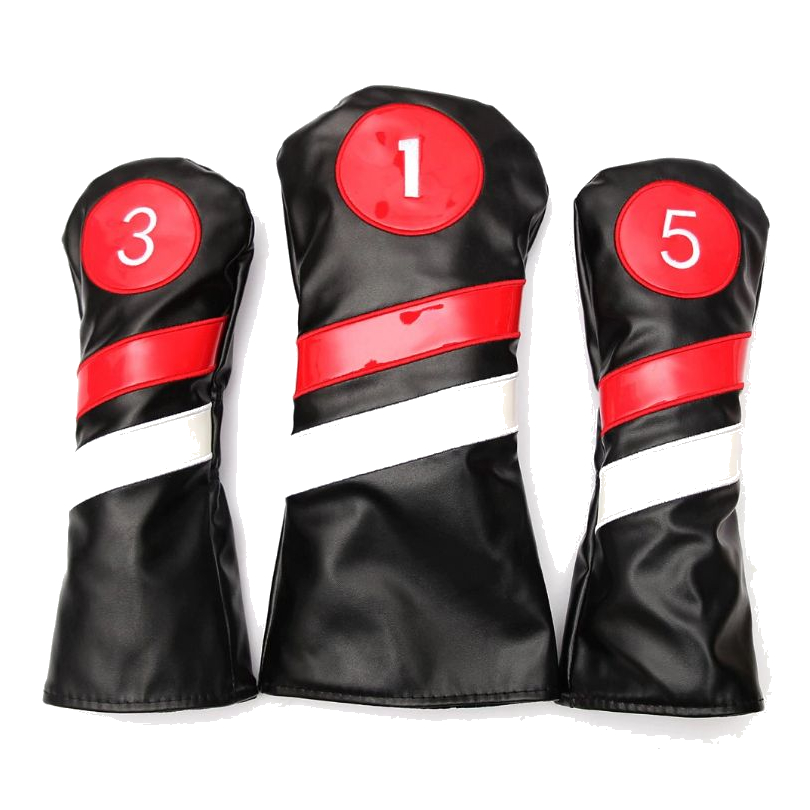 CG 3 Piece Deluxe Leather Wood Headcovers