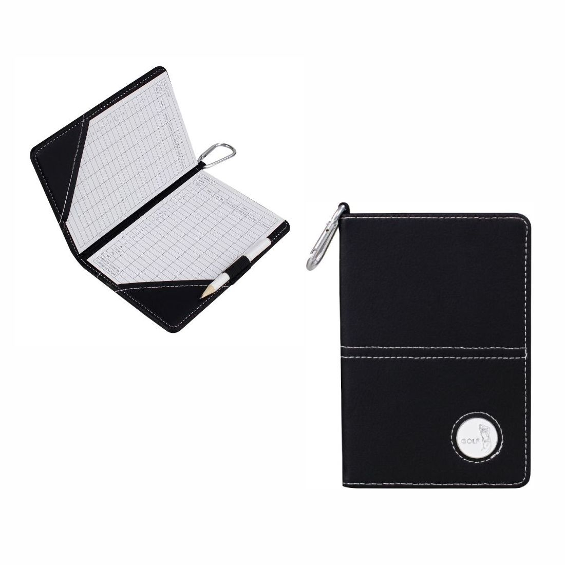 CG Deluxe PU Leather Scorecard Holder - Black