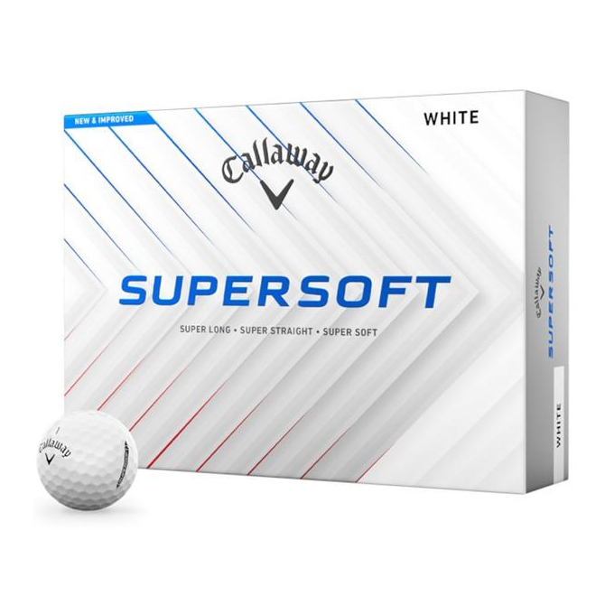 Callaway Supersoft White Golf Balls - 12 Balls