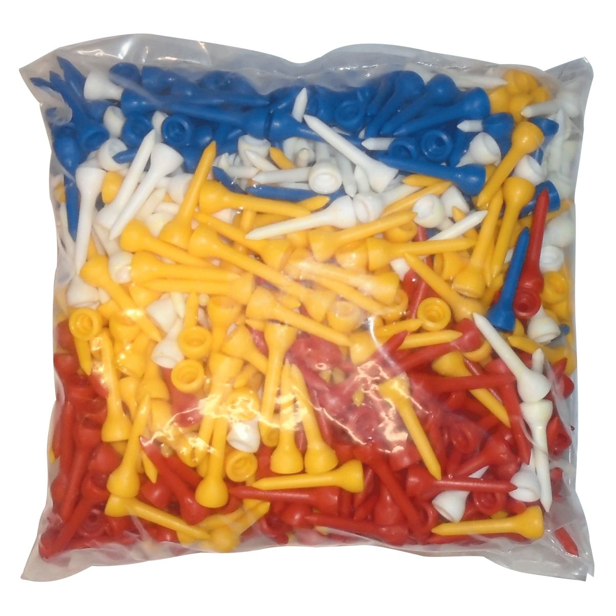 CG Short Plastic Tees - Mixed Colours - 35mm x 250 Tees
