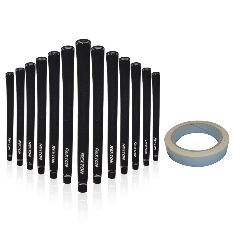 Rexton Set of 13 Midsize Black Velvet Tour Grips with Grip Tape