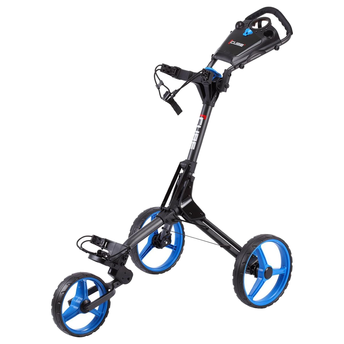 Skymax Cube 3.0 Push Golf Trolley - Black/Blue