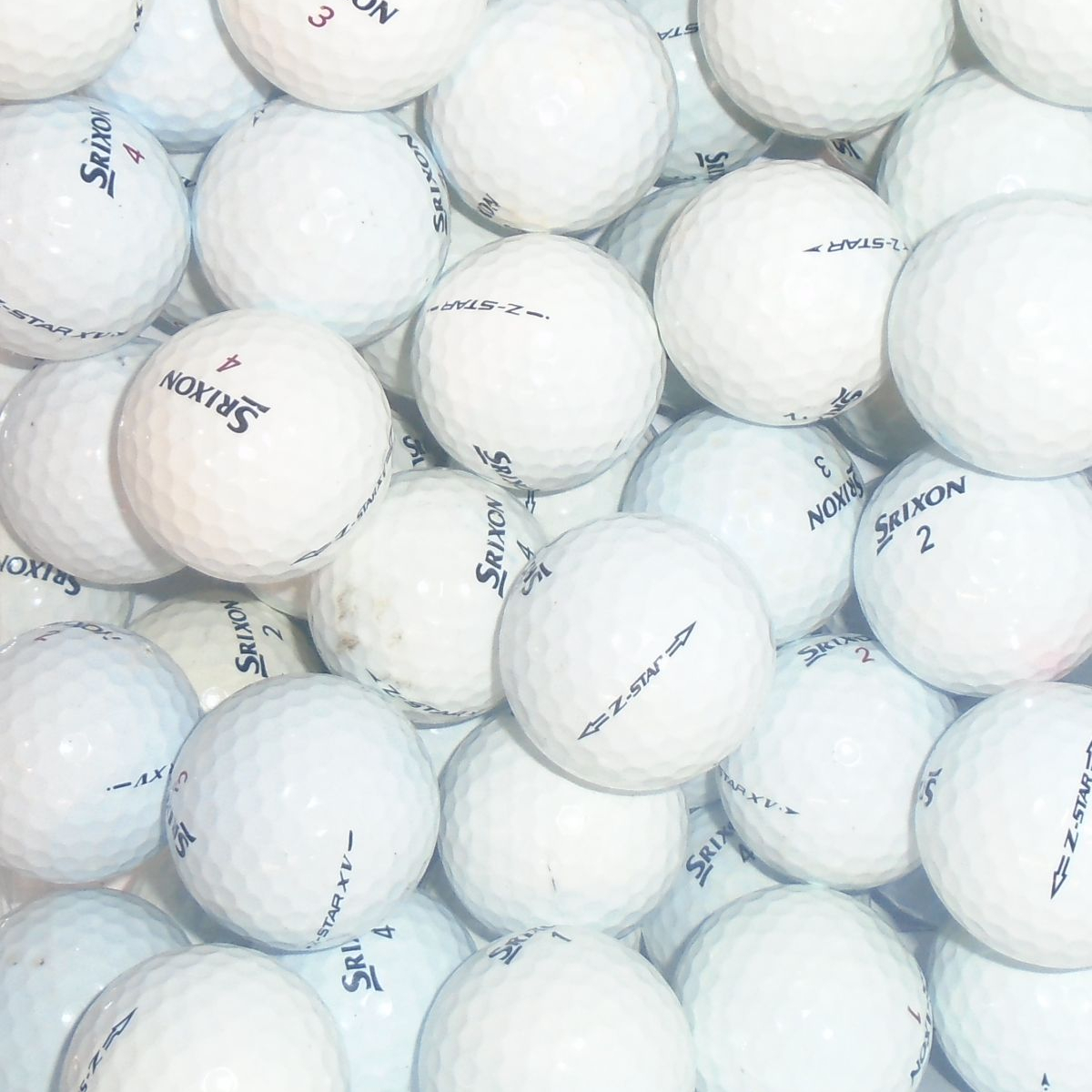 Srixon Z-Star & Z-Star XV Mix of B Grade Lake Golf Balls - 25 Balls