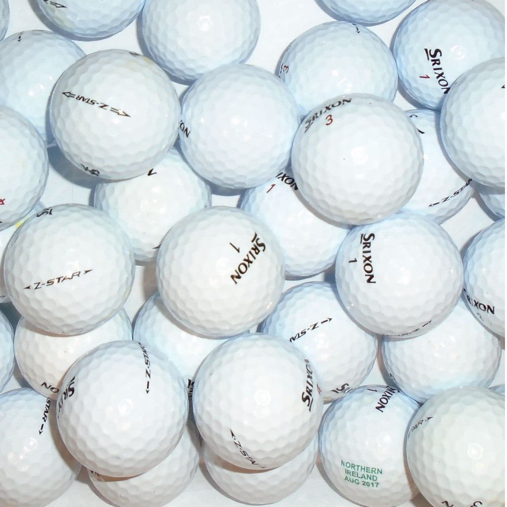 Srixon Z-Star & Z-Star XV Mix - Pearl/A Grade Lake Golf Balls - 17 Balls
