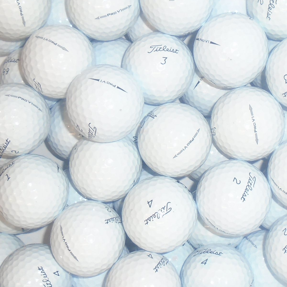 Titleist Pro V1 & Pro V1x Mix - A/B Grade Lake Golf Balls - 19 Balls