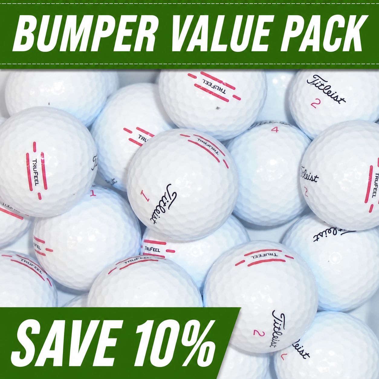 Titleist Tru Feel Lake Golf Balls - 80 Balls