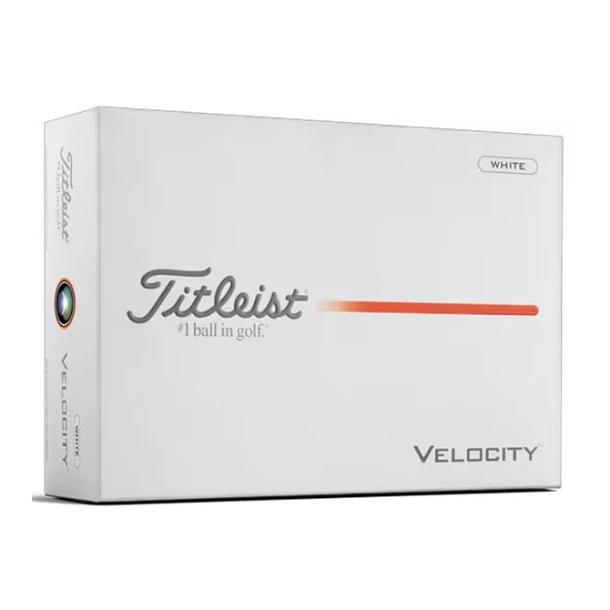 Titleist Velocity White Golf Balls - 12 Balls