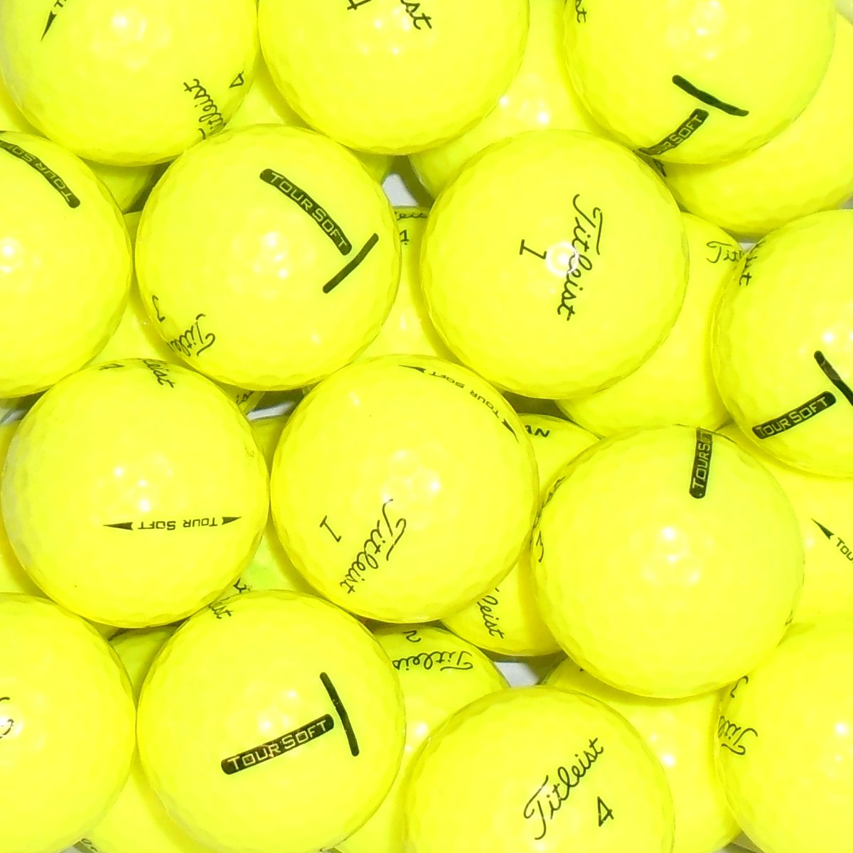 Titleist Tour Soft Yellow Lake Golf Balls - 14 Balls