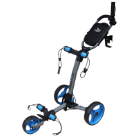 Axglo Tri-Lite 3 Wheel Golf Trolley - Grey/Blue