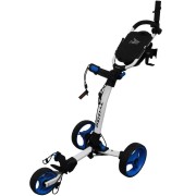 Axglo Tri-Lite 3 Wheel Golf Trolley - White/Blue
