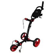 Axglo Tri-Lite 3 Wheel Golf Trolley - Black/Red