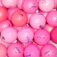 Branded Mix of Pink Lake Golf Balls - 35 Balls