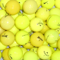 Branded Mix of Yellow Lake Golf Balls - 50 Balls