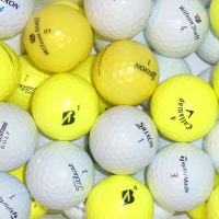 Branded Mix of Lake Golf Balls - White & Yellow Mix - 50 Balls