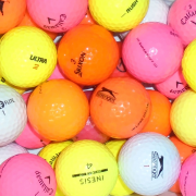 Branded & Value Colour Mix of Lake Golf Balls - 50 Balls