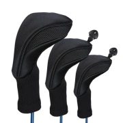 CG 3 Piece Longneck Wood Headcovers - Black