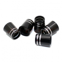 CG Black Iron Ferrules with Double Chrome Rings (Pack of 10)