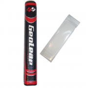 Geoleap Eagle 5.0 Jumbo Putter Grip - Black/Red with 2 Grip Tape Strips