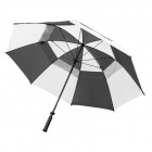 Longridge Double Canopy Umbrella - Black & White