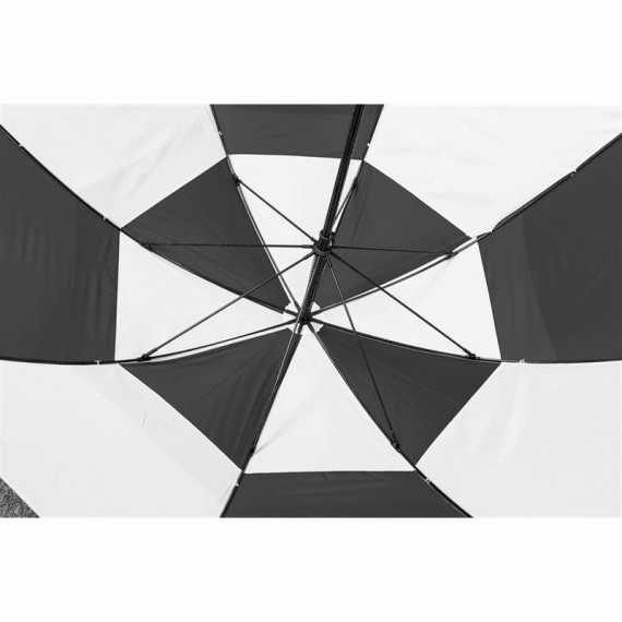Longridge Double Canopy Umbrella - Black & White