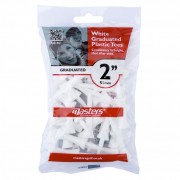 Masters White Graduated Plastic Tees - 51mm