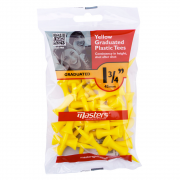 Masters Yellow Graduated Plastic Tees - 45mm