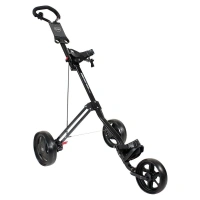 Masters 3 Series 3 Wheel Golf Trolley - Black