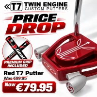 T7 Twin Engine Heavy Head Mallet Putter - Red - RH