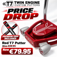 T7 Twin Engine Heavy Head Mallet Putter - Red - RH