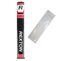Rexton RS 3.0 PU Flat Straight Putter Grip - Black/Red with 2 Grip Tape Strips