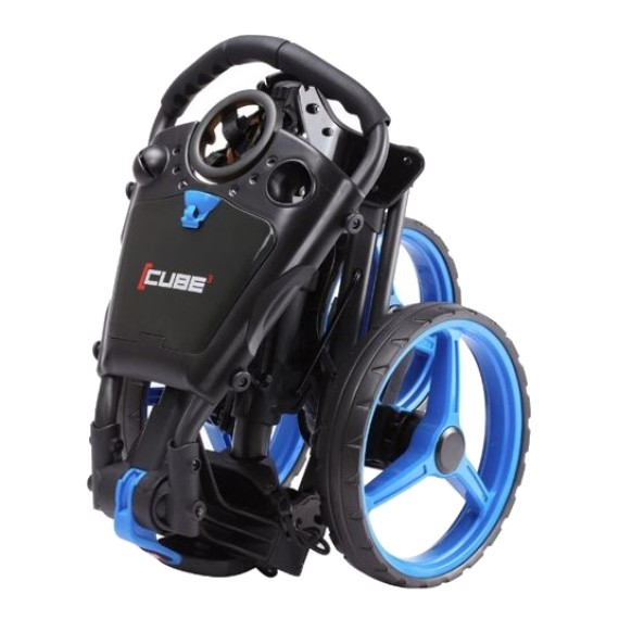 Skymax Cube 3.0 Push Golf Trolley - Black/Blue