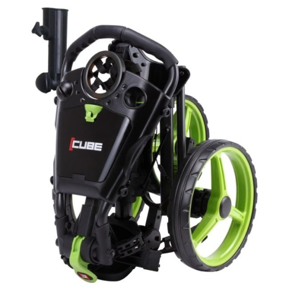 Skymax Cube 3.0 Push Golf Trolley - Black/Lime