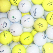 Value Branded Lake Golf Balls - White & Yellow Mix - 50 Balls