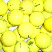 Value Branded Mix of Yellow Lake Golf Balls - 25 Balls