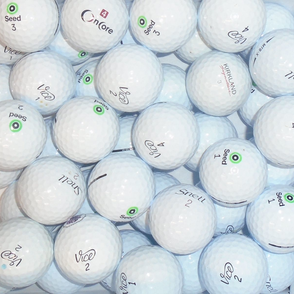 Value Branded Premium Mix of Lake Golf Balls - 38 Balls
